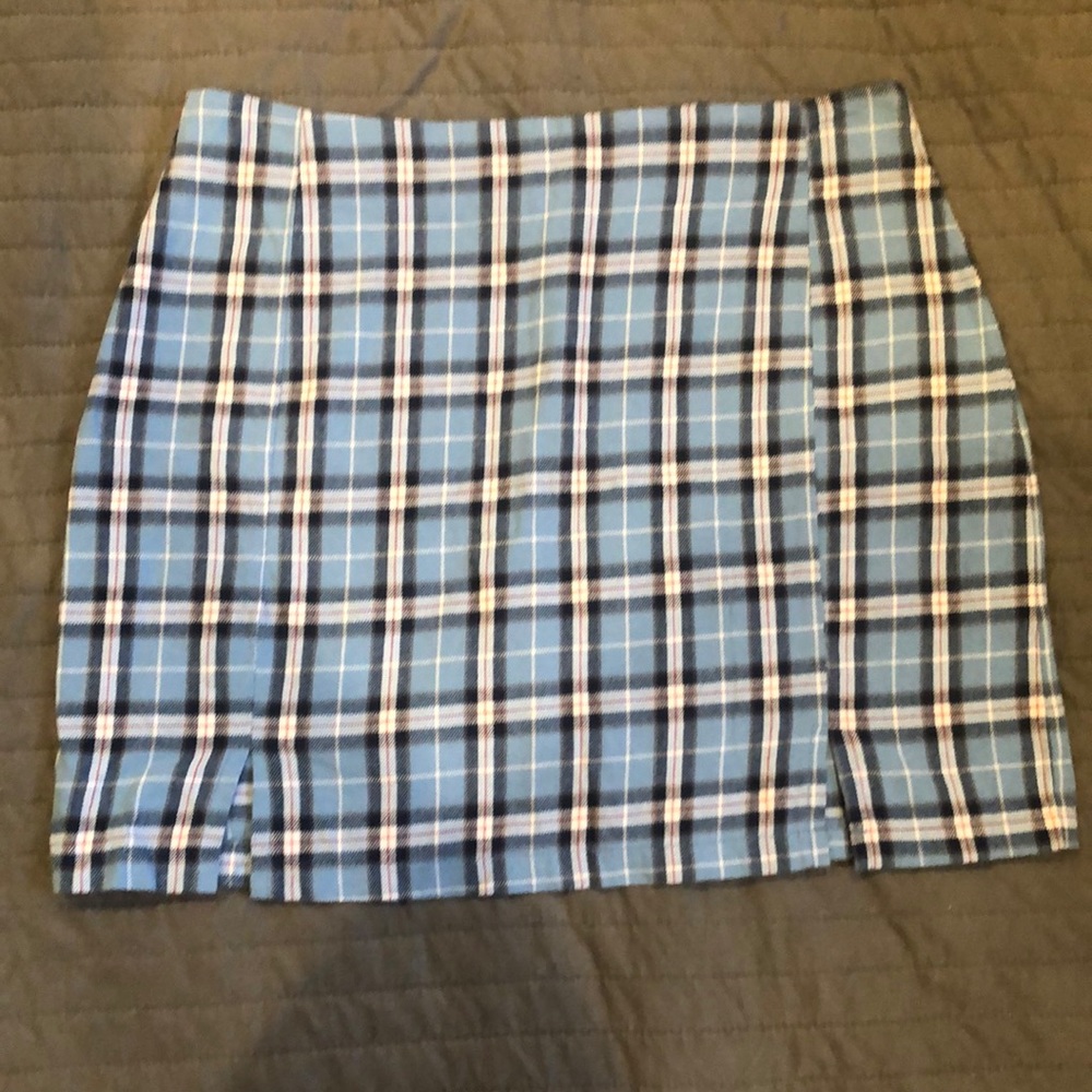 Romwe straight plaid mini Sz M (6)